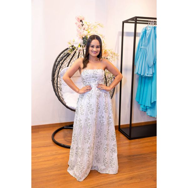 Vestido Raiane Verde | Corte Princesa e Detalhes em Lese – Elegância e Leveza do 36 ao 44 