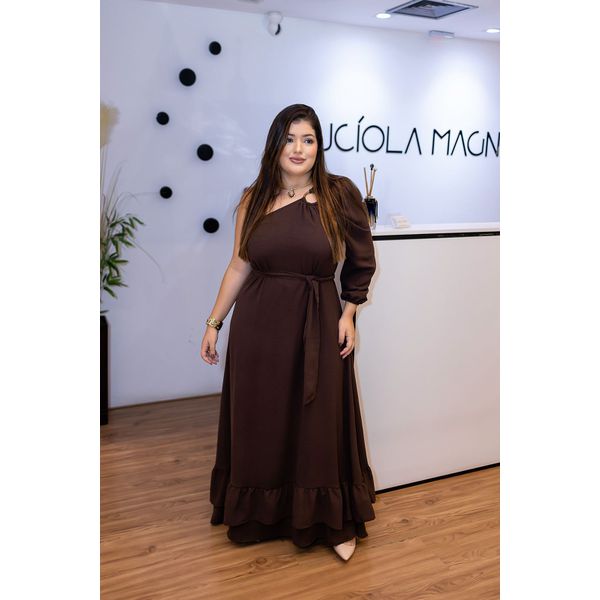 Vestido Marrom