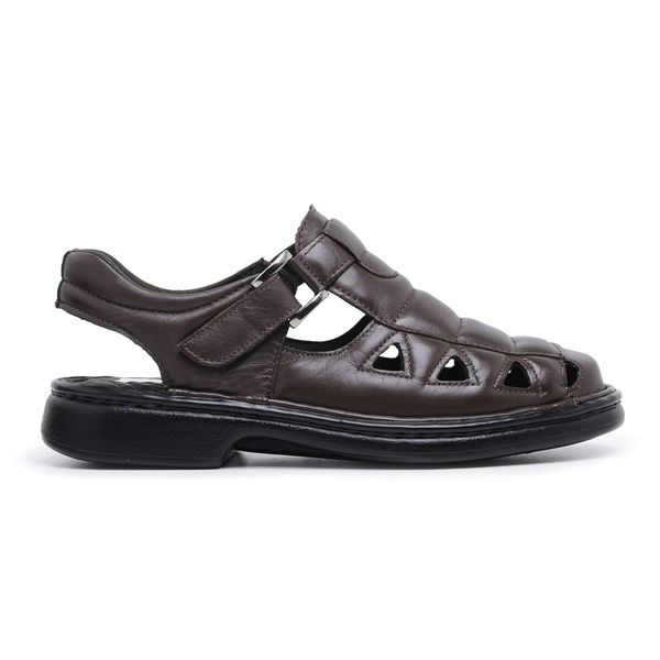 Sandália Masculina Luflex 100% Couro de Carneiro 