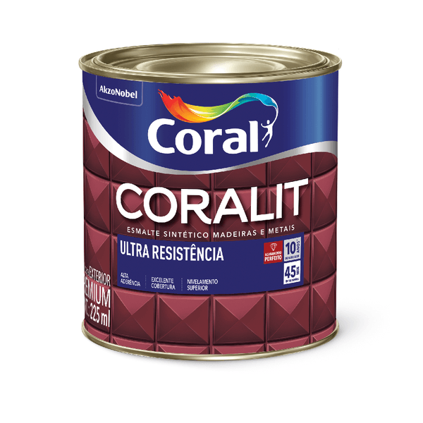 Esmalte Sintético Coralit Ultra Resistência Brilhante 225ml