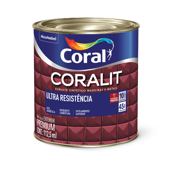 Esmalte Sintético Coralit Ultra Resistência Fosco 112ml