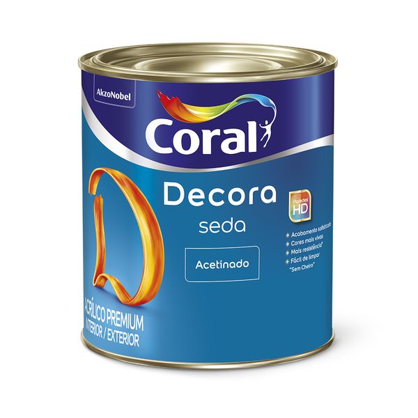 Tinta Acrílica Decora Seda Acetinado Coral 3,6l