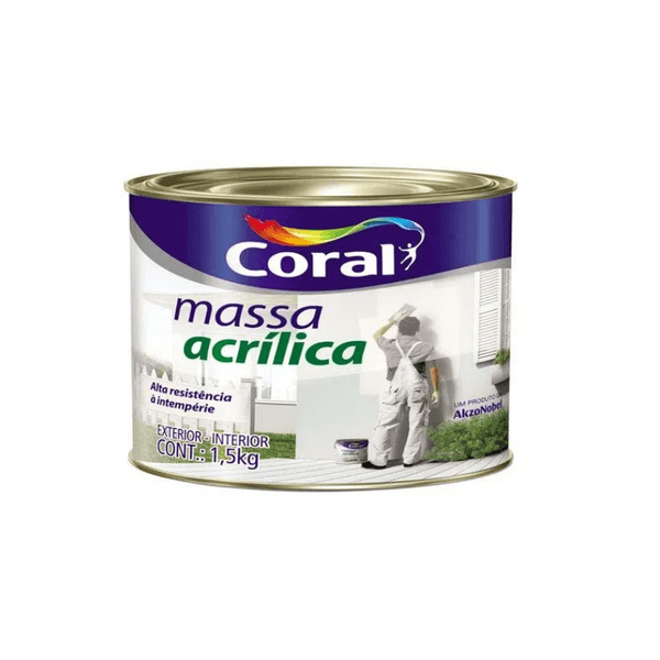 Massa Acrílica Coral 1,5kg