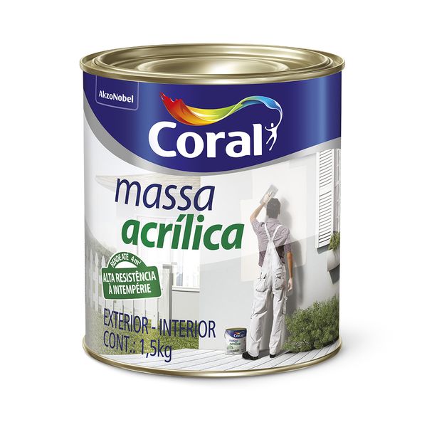 Massa Corrida Coral 1,5Kg