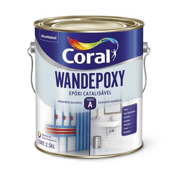 Tinta Epóxi Esmalte Wandepoxy Brilhante Coral 2,7L