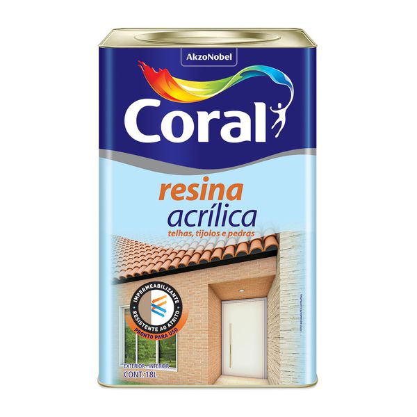 Resina Acrílica Base Solvente Coral 18L