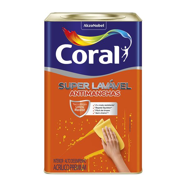 Tinta Acrílica Super Lavável Coral 18L