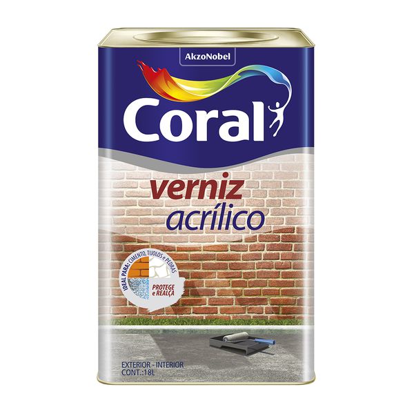 Verniz Acrílico Incolor Coral 18L