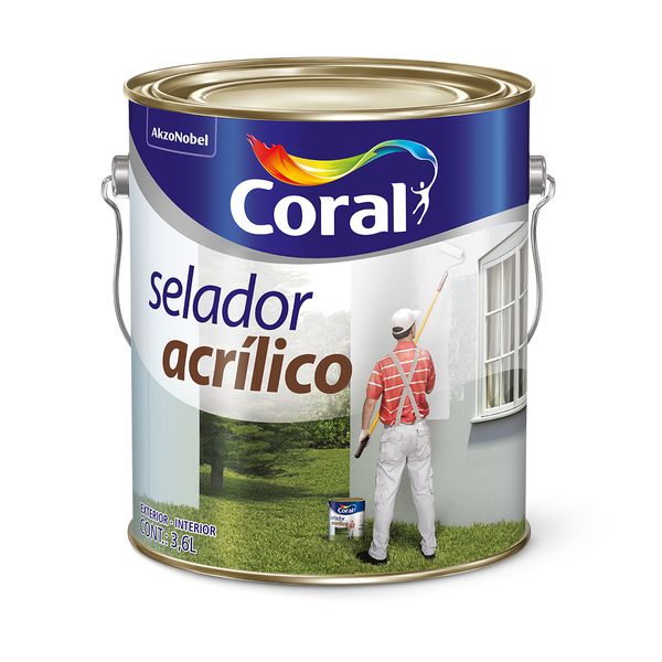 Selador Acrílico Coral Fosco 3,6L