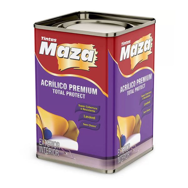 Tinta Acrílica Premium Acetinado Branco Neve Maza 18l