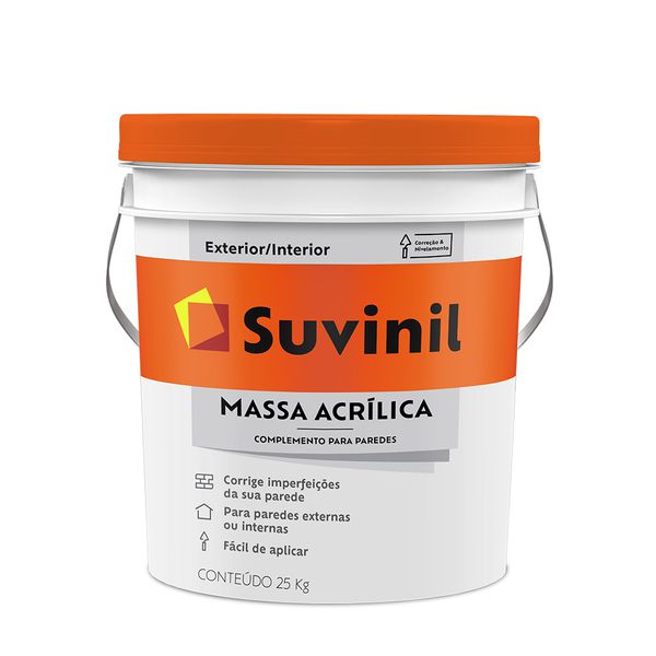 Massa Acrílica Balde Suvinil 25Kg