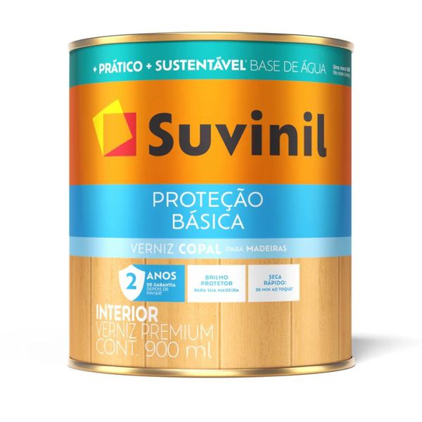 Verniz Base Água Proteção Básica Brilhante Suvinil 900ml