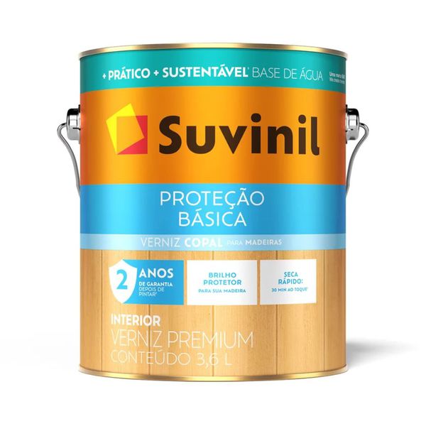 Verniz Base Água Proteção Básica Brilhante Suvinil 3,6L