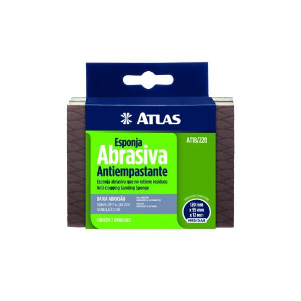 Esponja Abrasiva 120X95 Baixa AT18/220 ATLAS