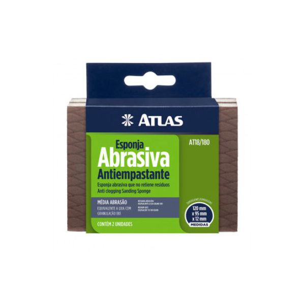 Esponja Abrasiva 120X95 Média AT18/180 ATLAS