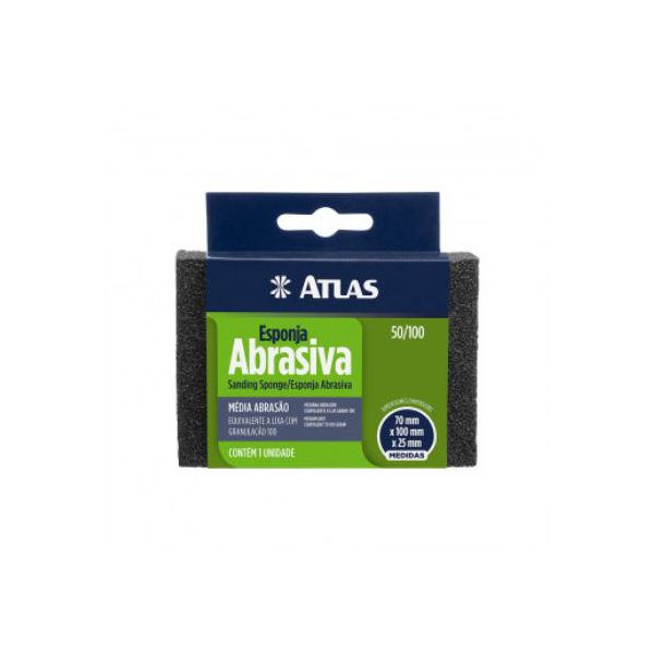 Esponja Abrasiva Média 50/100 ATLAS