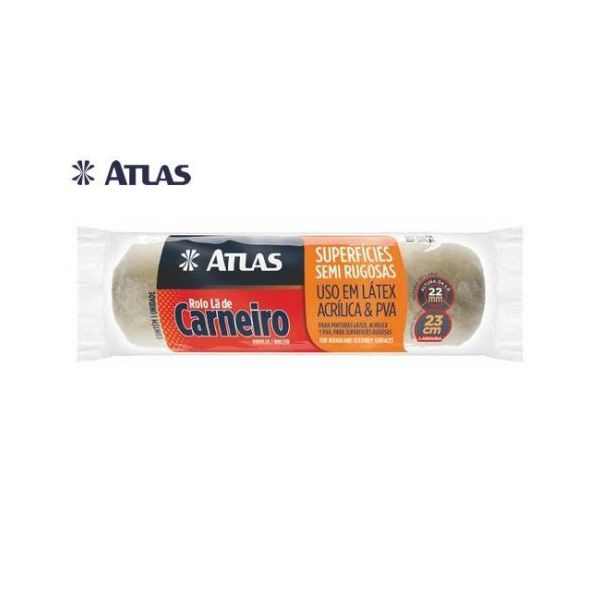 Rolo de Lã 1123 - 23 cm Econômico ATLAS