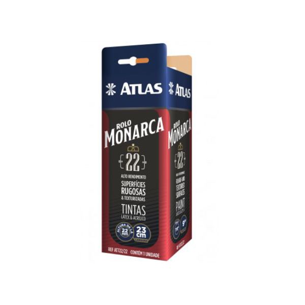 Rolo de Lã Sintético Monarca 22mm 23 cm AT722/22 ATLAS