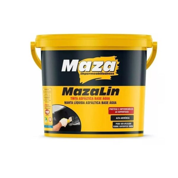 Mazalin Manta Líquida Impermeabilizante Asfáltica Maza 4kg