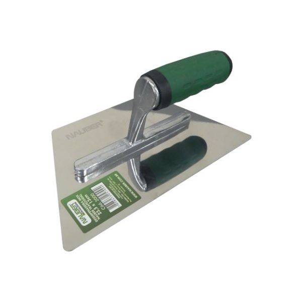 Desempenadeira Inox Trapezoidal Lisa 23,5X13CM NAUBER