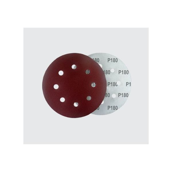 Pac 5 Discos De Lixa 100 180MM 8 Furos NAUBER