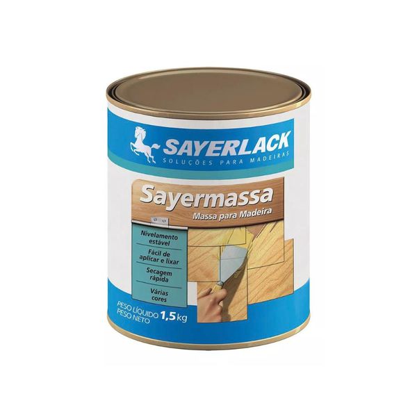 Massa para Madeira Sayermassa Sayerlack 1,5kg