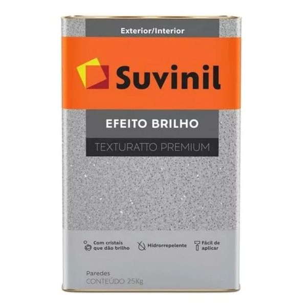 Textura Efeito Brilho Preto Suvinil 25kg