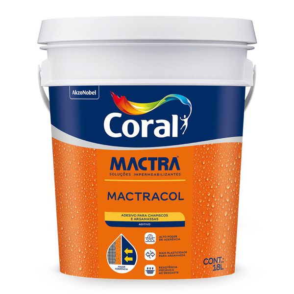 Mactracol Adesivo Para Chapiscos e Argamassa Mactra 18l