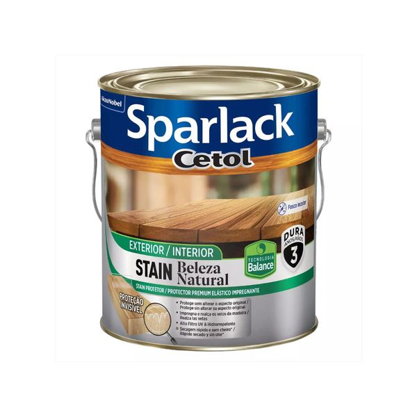 Verniz Cetol Stain Beleza Natural Incolor Fosco Sparlack 3,6l