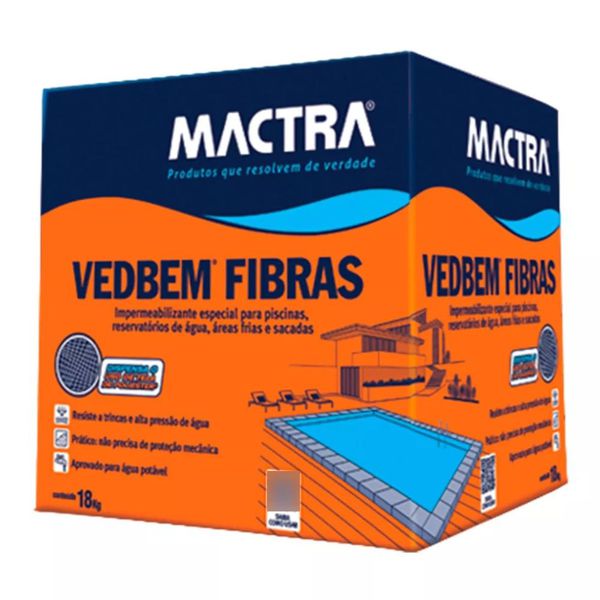 Impermeabilizante Vedbem Fibras Mactra 18kg
