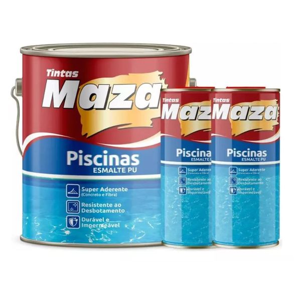 Kit PU para pintar piscina Maza 4,5 Litros