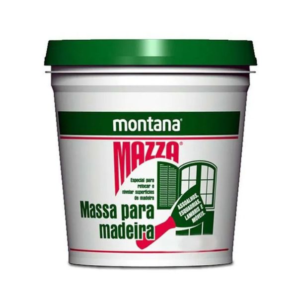 Massa Para Madeira Cor Mogno Mazza Montana 1,6kg 
