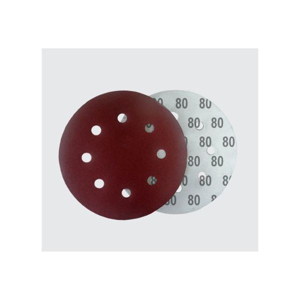 Disco de Lixa com 8 Furos Grão 180mm Nauber