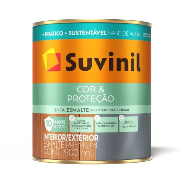 Tinta Suvinil Tintas para madeiras e metais esmalte brilhante seca rapido 3.6L 