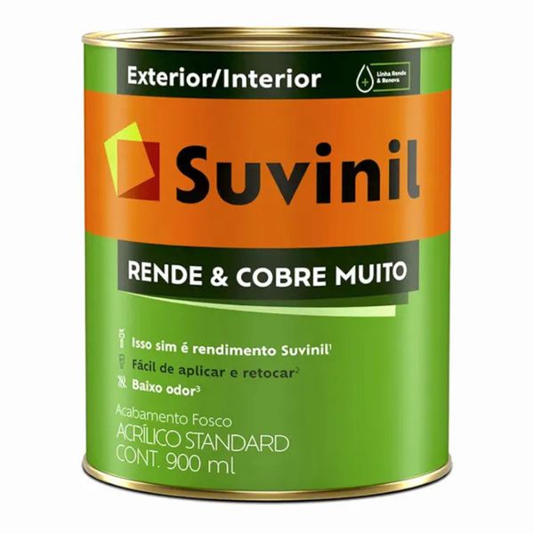 Tinta Suvinil para parede acrilico rende e cobre muito 0,9L