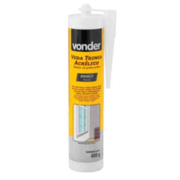 Veda Trinca Acrílico Branco 450g Vonder