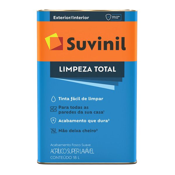 Tinta acrílica Super Lavável Limpeza Total Suvinil 18l