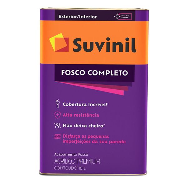 Tinta Acrílica Premium Fosco Completo Suvinil 18l Cores