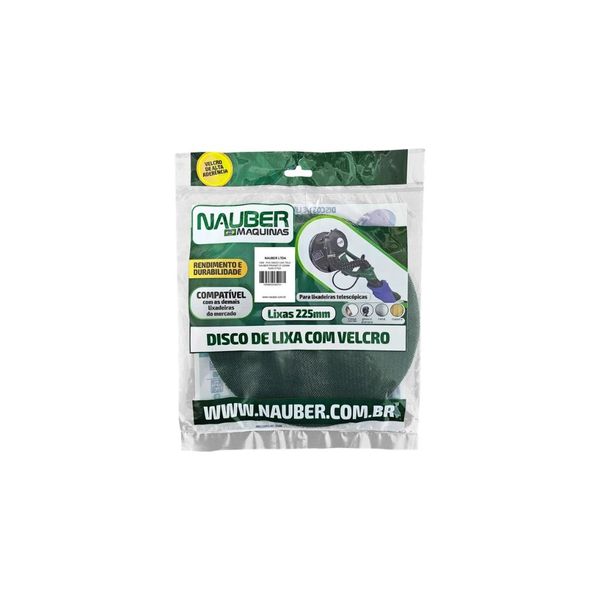 Pac 5 Discos De Lixa 180 180MM 8 Furos NAUBER