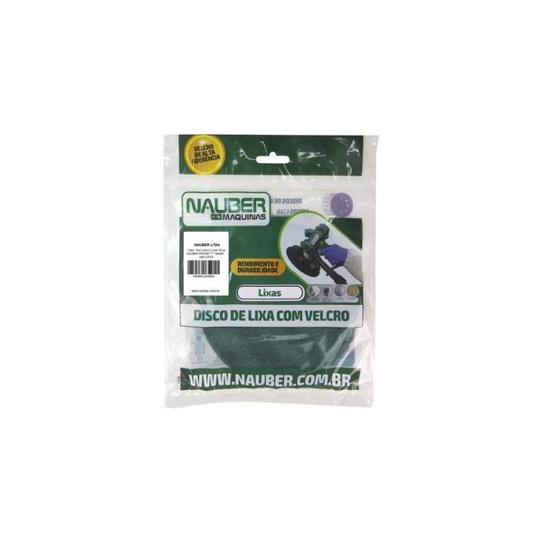 Pac 5 Discos De Lixa Telada Pronet 080 7 185MM NAUBER