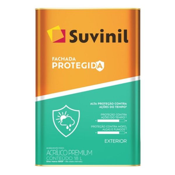 Tinta Suvinil Fachada Protegida Branco Neve 18L