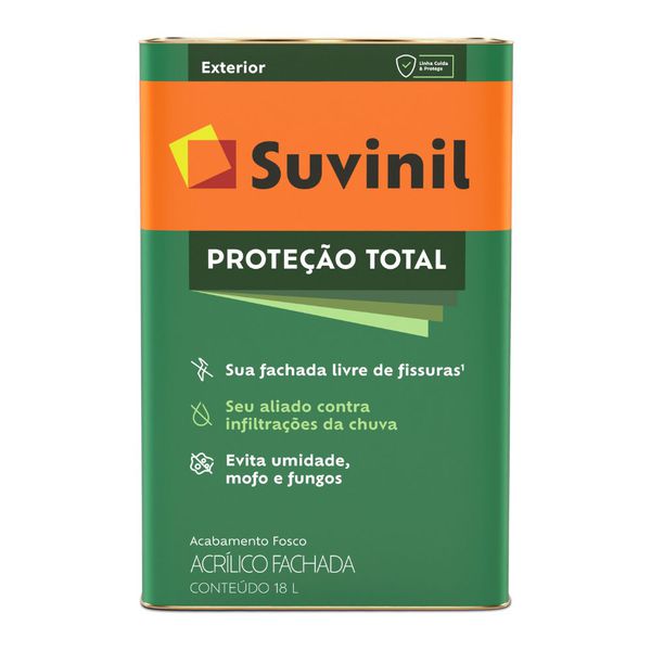 Tinta Emborrachada Premium Proteção Total Fosco Suvinil 18l Neve