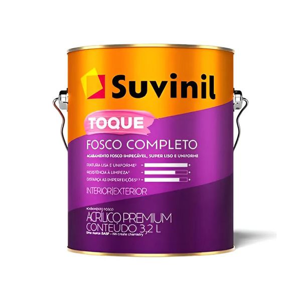 Tinta Acrílica Toque Fosco Completo Algodão Egipcio Suvinil 3,6L