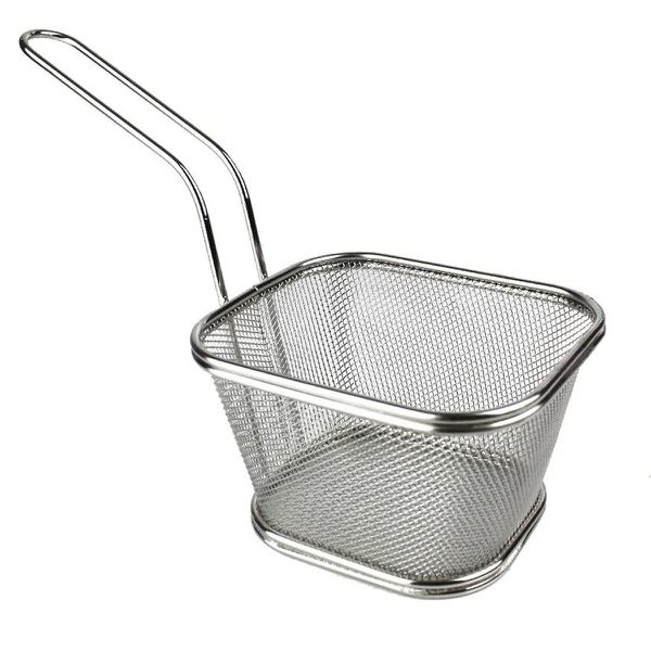 Cesto Para Servir Porções Inox 13x11x8Cm - Ke Home