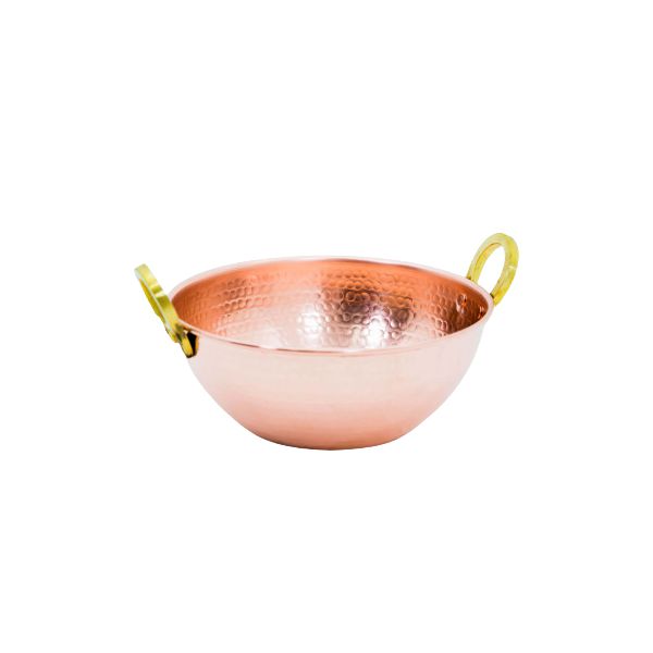 Tacho de Cobre 8L com Alça de Bronze 
