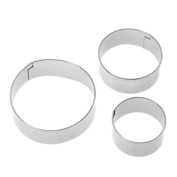 Jogo de 3 Cortador Redondo Inox - Ke Home