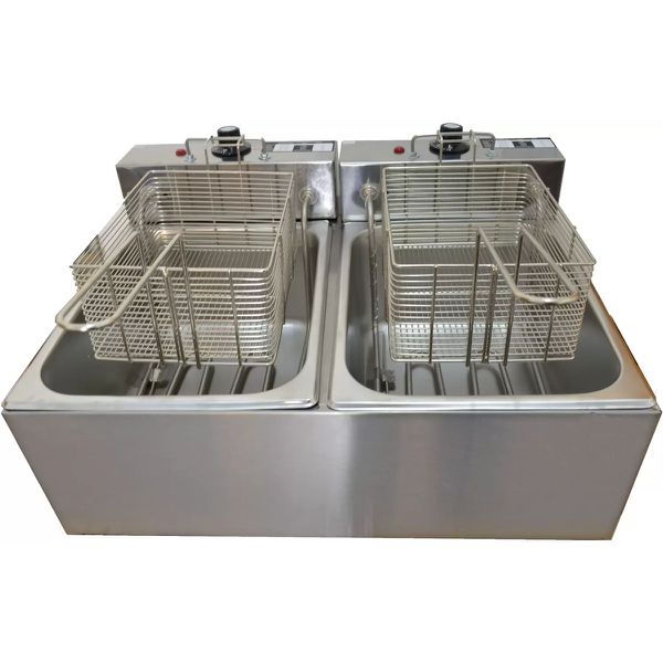 Fritadeira Elétrica de 2 Cuba 10 Litros 220v - Stevan