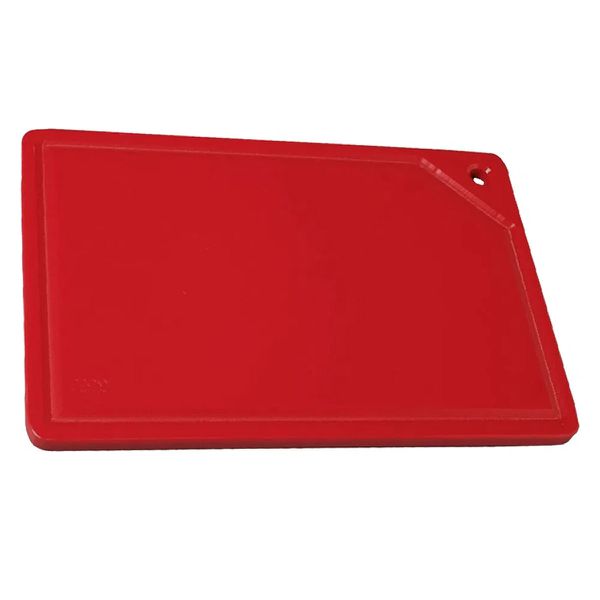 Placa De Corte 10x300x500mm Com Canaleta Vermelha - Solrac