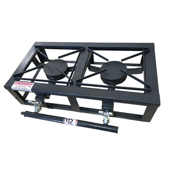 Fogão Industrial De Mesa 2 Bocas Baixa Pressão P3,5 G20x20 - MR Fogões