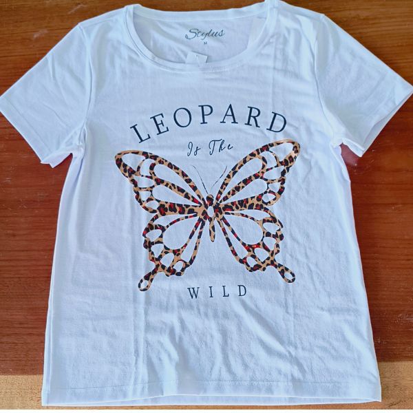 T-Shirt Viscose Estampada - Branca